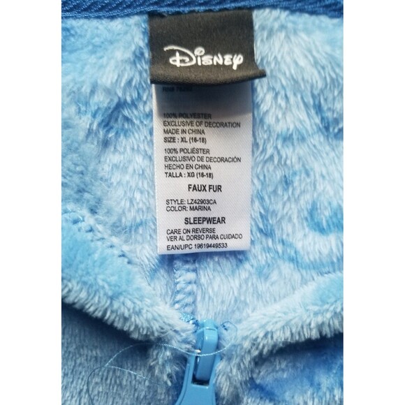 Disney Stitch Pajama Jumpsuit Blue Women's XL - Picture 3 of 6